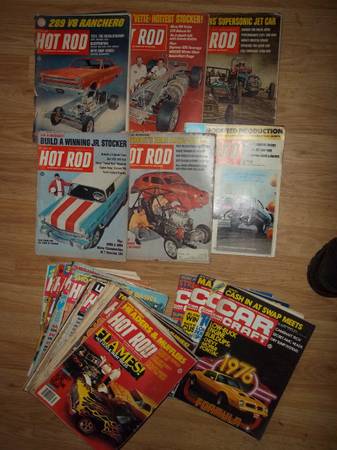 Older Hot Rod and Other Car Magazines 1966-up $35