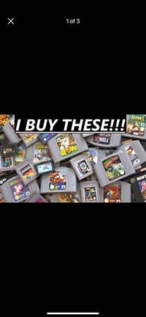 Photo i buy old video games $1