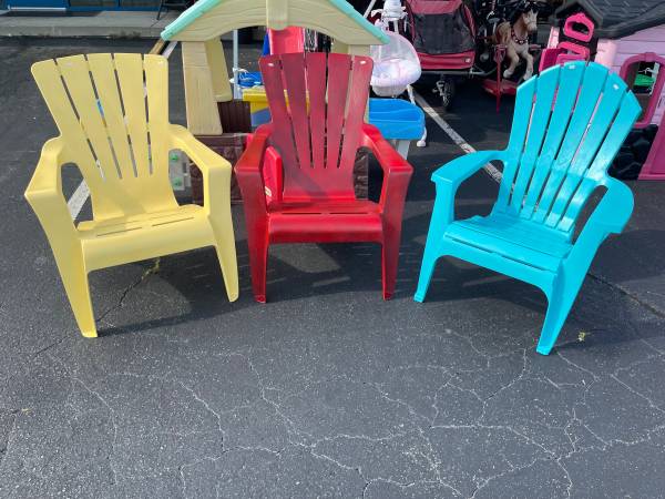 Photo Adirondack chairs $25 each $75