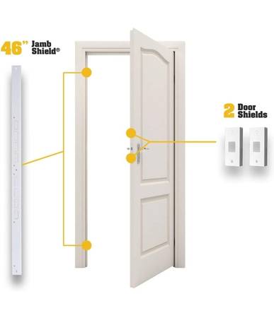 Photo Armor Concepts Home Security Door Security Reinforcement Kit White $45