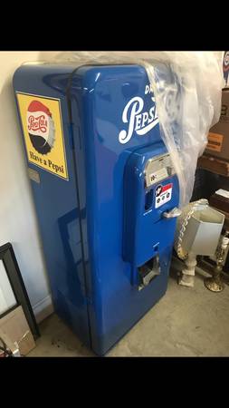 Photo Original 50s Pepsi Machine Restored $5,995
