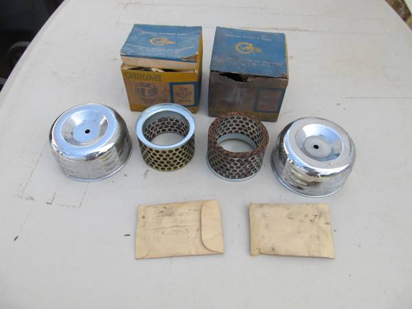 TRI-POWER VINTAGE AIR CLEANERS 55 TO 62 $30