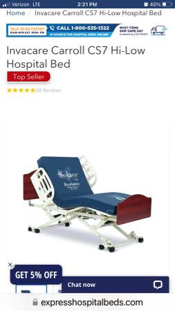 Photo HI LO ASSISTED LIVING HOSPITAL BED FOR SALE $1,200