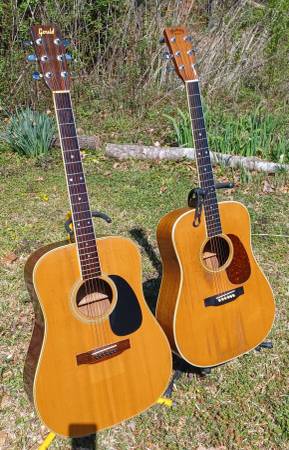 Photo Vintage G.J Gould acoustic guitar, Martin D-35 replica $450