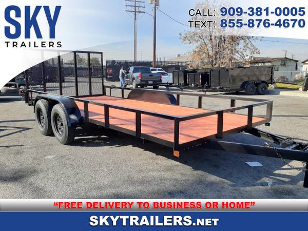 Photo 2023 Sky Trailers Utility Trailer 8.5X16X1 FACTORY DIRECT $3,450