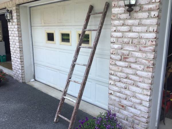 7ft Old wood ladder $20