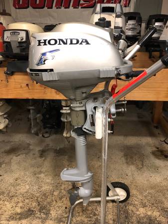 Photo Honda 2hp 4 Stroke Outboard Motor Fully Serviced  Boat Tested $500