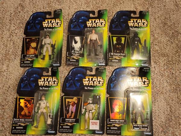 Photo Lots of 6 Star Wars - Power of the Force (POTF) Action Figure Hasbro K $50