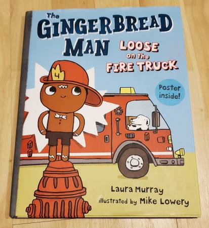 Photo The Gingerbread Man Loose on the Fire Truck book $18