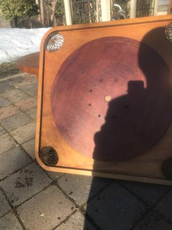 Photo Early 1900s Carrom Company Type C wooden game board A45 $100