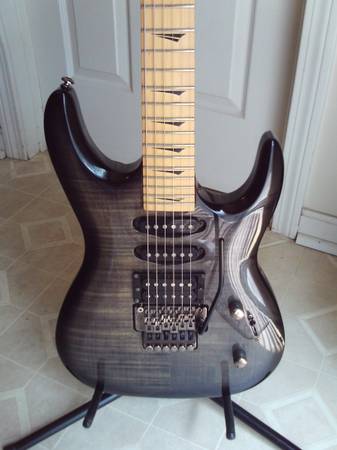 Kramer Striker 211 Custom RARE Trans Black $325