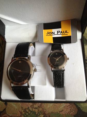 Photo Matching Mens and Womens Jon Paul Quartz Watches. New Will Ship. $50