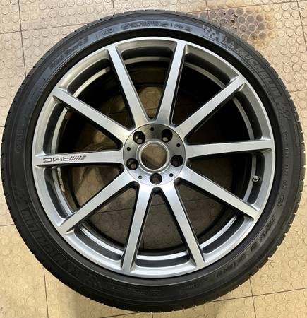 Photo Mercedes AMG S63 OEM 20 Forged Alloy Wheels (4) Michelin tires TPMS $3,800