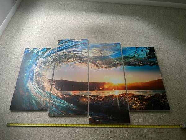 Ocean Wave Wall Art $100
