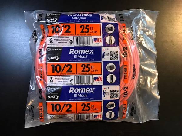 Photo Romex SIMpull Type NM-B 102 Wire Cable Orange 25 $40