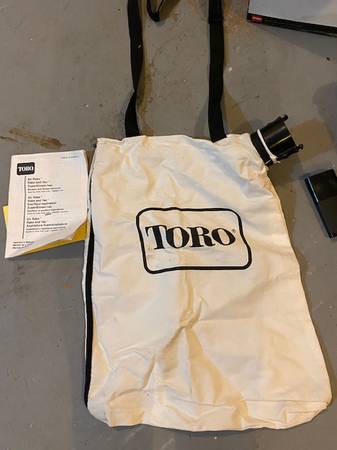 Photo TORO Leaf Blower Parts -Vacuum Bag large Pipes for blowervacuum $19