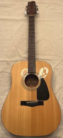 Vintage Fender Gemini 2 II Rare Dreadnought Acoustic Guitar 1988-1996 $275
