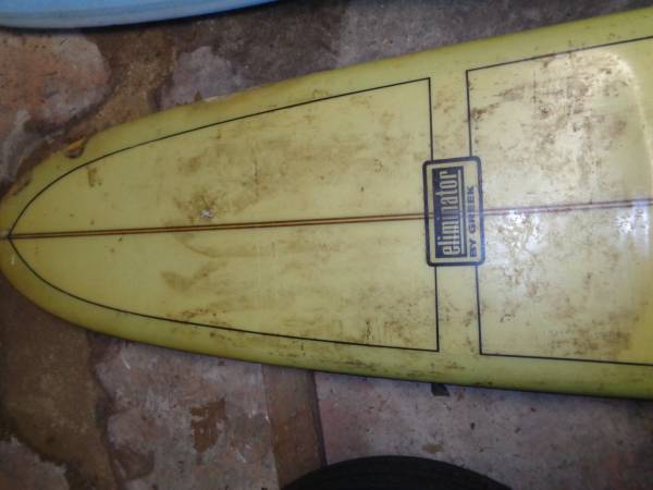 Vintage Surfboard Greek Eliminator 10 $800