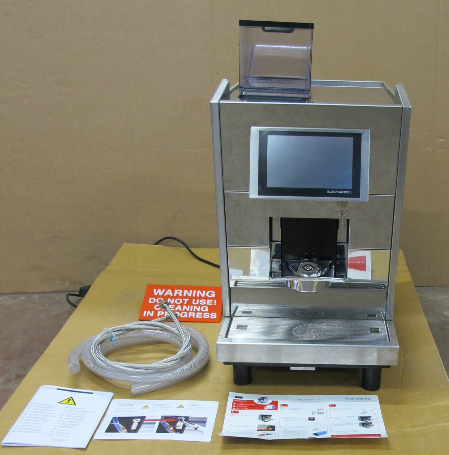 Thermoplan Black & White 3 CTM1 Cool Auto Espresso Cappucino Tea Coffee