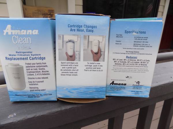 Photo Amana Clean n Clear Water Filter $5