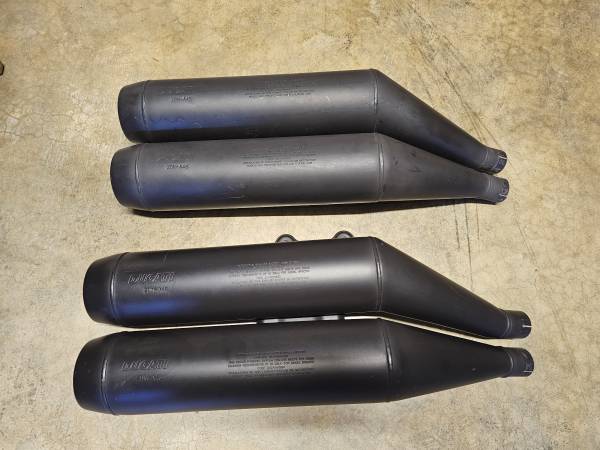 Photo DUCATI SET OF 2 ZDM-A45, A46 MOTORCYCLE EXHAUST SYSTEM $100