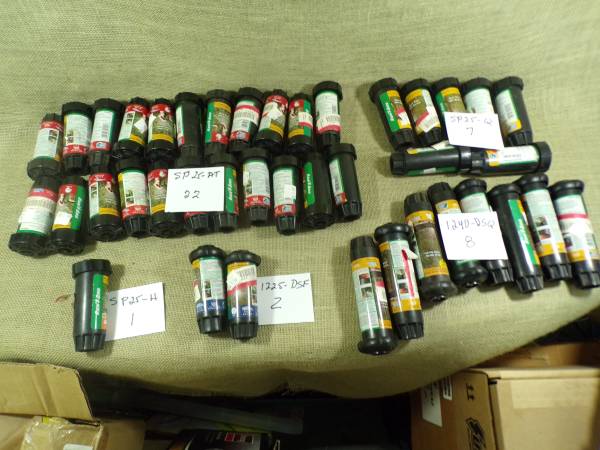 Photo TORO POP-UP SPRINKLERS ASSORTED LOT 2-12  4 TOTAL OF 40. $65