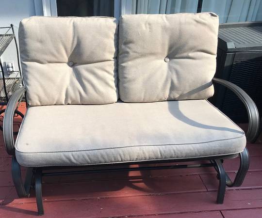 Photo Two Seat Steel Patio Glider $150