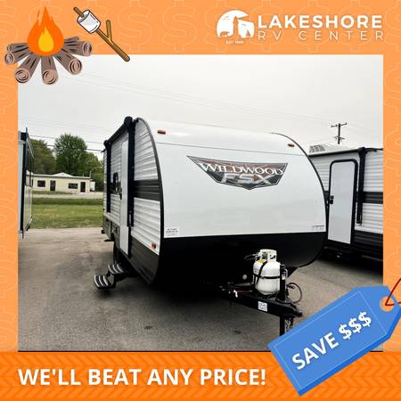 Photo ACT FAST 1 left 2023 Forest River Wildwood 174BHLE Cer RV From MI $17,988