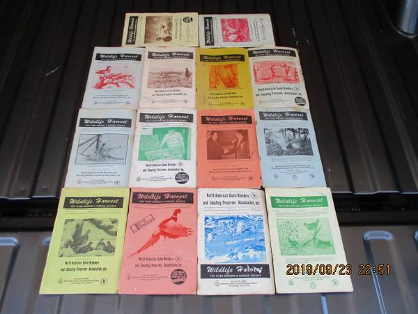 14Wildlife Harvest North American Game Breeders Booksof the 1970s $195