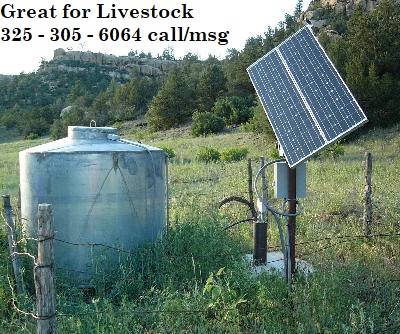 Photo New Technology livestock water - solar powered low voltage well pump