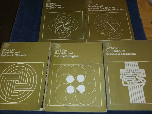 Photo 1978 Ford Lincoln Mercury Factory Service Manuals $75