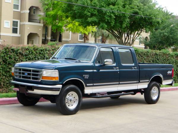 1997 Ford F-250 CrewCab ShortBed 7.3L DIESEL 4x4 1-Owner 85KMiles RARE ...