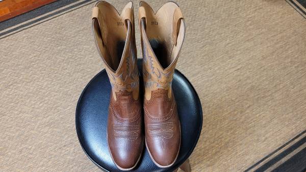 Photo ARIAT Heritage Stockman Western Boots 11 D Tumbled BrownBeige 34920 $95