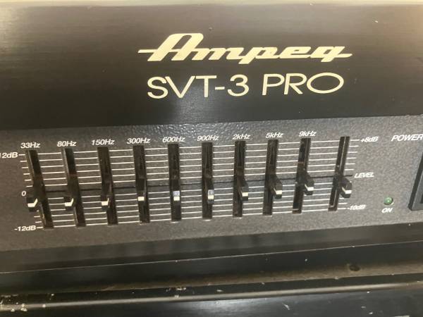Photo Ampeg SVT 3 Pro 450 watt Bass Guitar Tube Amp Head $285