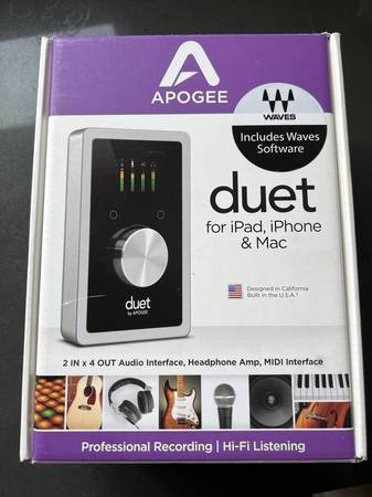 Photo Apogee Duet Audio Interface $150
