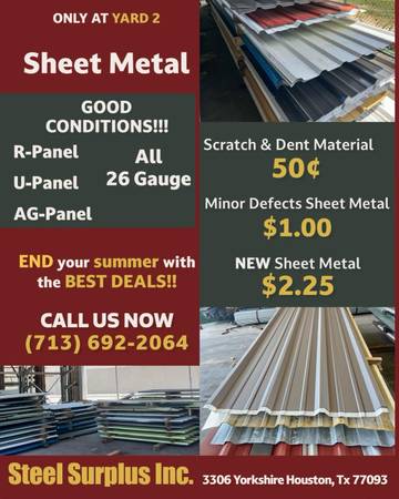 Photo Best pricing in Sheet Metal R-Panel PBR-Panel Ag-Panel and more