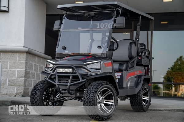 Photo Brand New 2023 Grey Tao Ch Lifted 4 Seater Golf Cart