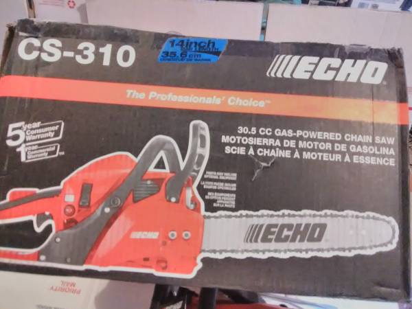 Photo Brand New- Echo Professional Grade CS-310 14 Bar 30.5cc Chainsaw $185