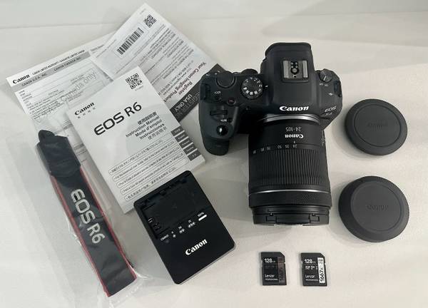 Photo Canon EOS R6 20.1MP Mirrorless Camera - Black (RF 24-105mm F4 - 7.1 IS $900