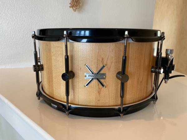 Photo DNH Drums Custom built Stave Snare Drum Hard Maple $600