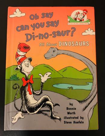 Dr. Seuss Oh Say Can You Say Dinosaur by Bonnie Worth $5
