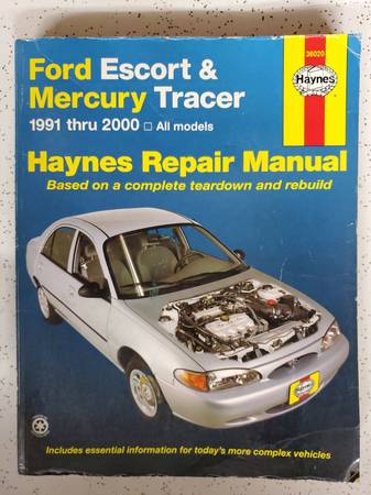 Photo Ford Escort  Mercury Tracer 1991 to 2000 Repair Manual $15
