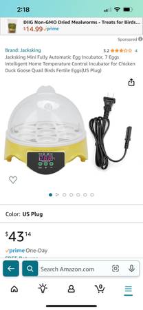 Photo Mini Egg Incubator $30