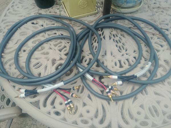 Photo Monster Cable Mseries M1.4s Biwire 15 cables, with Mlock tips. Others $225
