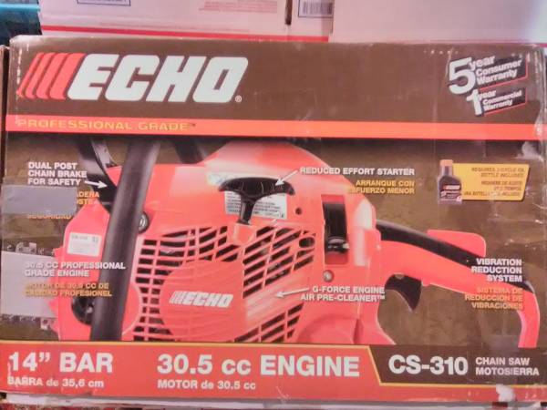 Photo New Echo Professional Grade CS-310 14 Bar 30.5cc Engine Chainsaw $205