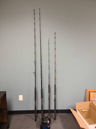 OTI, Hopper,  Daiwa Saltwater fishing Rods (tuna, jigging rod, tackle $50