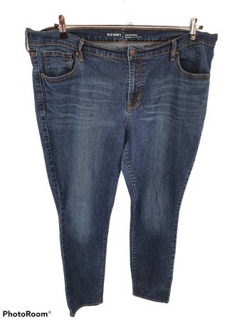 Photo Old Navy Jeans Womens 18 R Original Mid Rise Stretch Blue Denim $15
