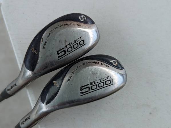 Photo Power Play Select 5000 PW  SW Pitching Wedge And Sand Wedge Internal Sole Weigh $35