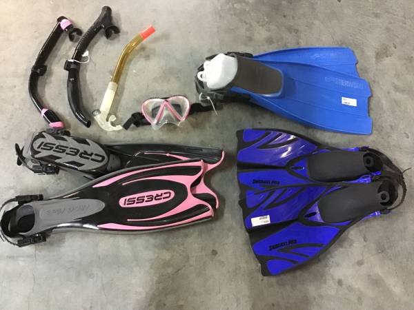 SCUBA Diving Fins Dive Mask Snorkel $30