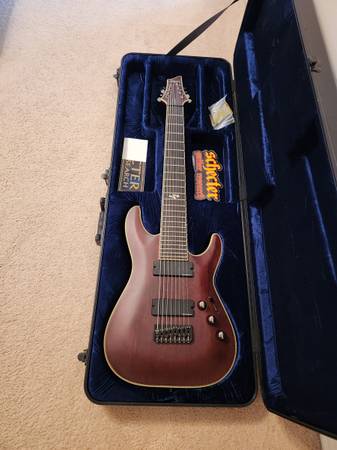 Schecter Blackjack ATX C-8 String Guitar w HSC $799